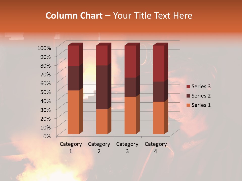 A Man Wearing A Hard Hat And Goggles In A Factory PowerPoint Template