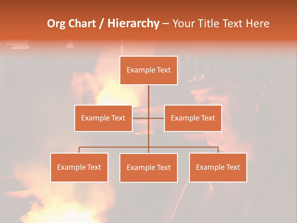A Man Wearing A Hard Hat And Goggles In A Factory PowerPoint Template
