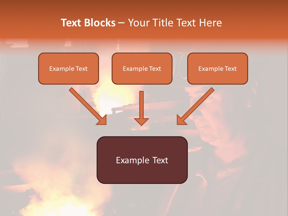 A Man Wearing A Hard Hat And Goggles In A Factory PowerPoint Template