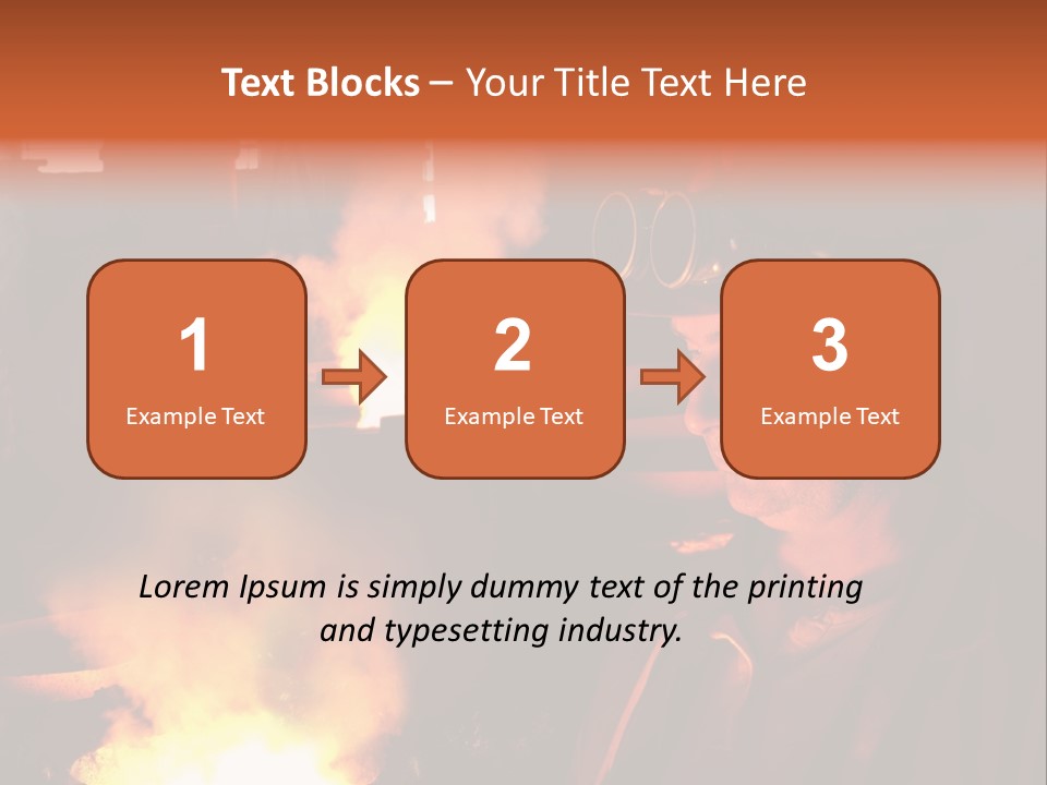 A Man Wearing A Hard Hat And Goggles In A Factory PowerPoint Template