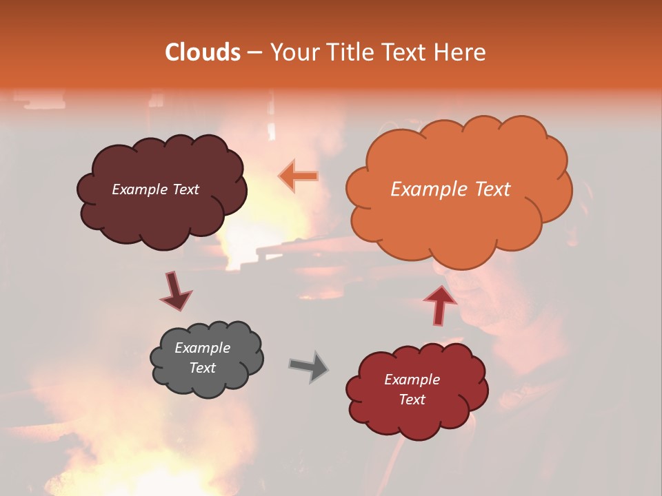 A Man Wearing A Hard Hat And Goggles In A Factory PowerPoint Template