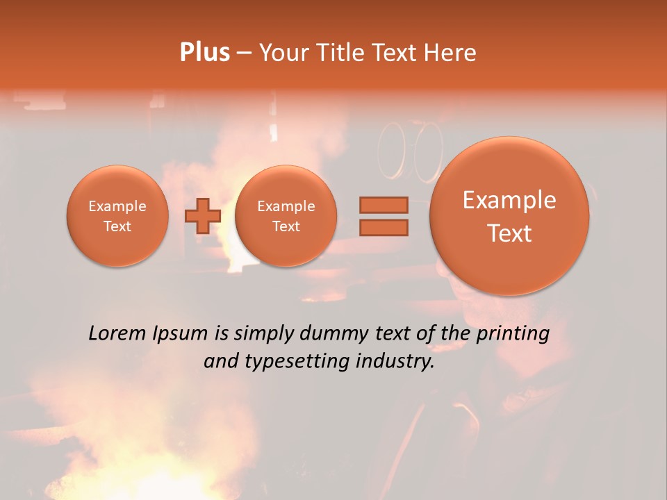 A Man Wearing A Hard Hat And Goggles In A Factory PowerPoint Template