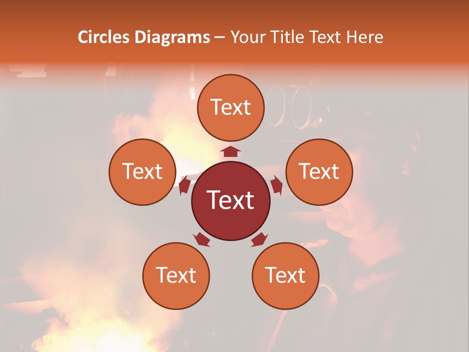 A Man Wearing A Hard Hat And Goggles In A Factory PowerPoint Template