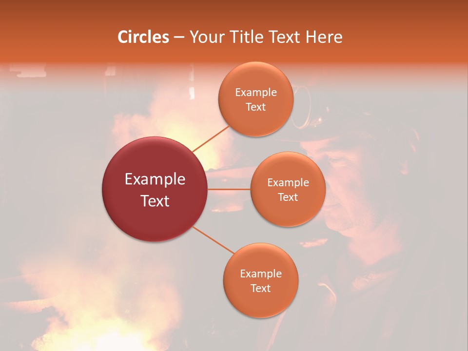 A Man Wearing A Hard Hat And Goggles In A Factory PowerPoint Template