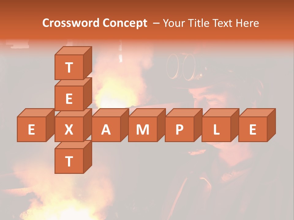 A Man Wearing A Hard Hat And Goggles In A Factory PowerPoint Template