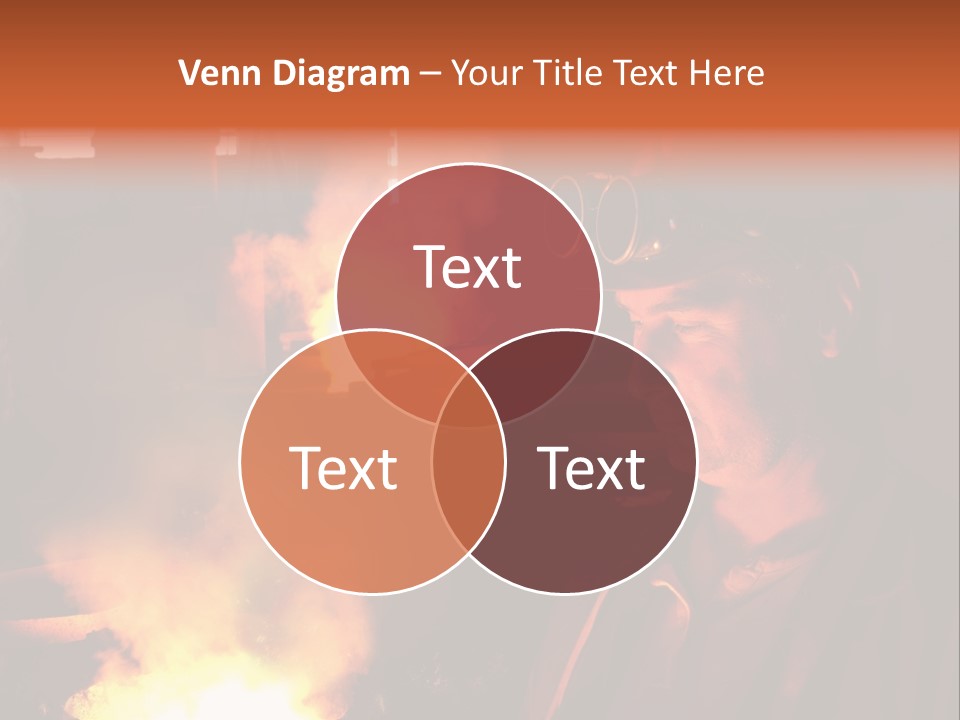 A Man Wearing A Hard Hat And Goggles In A Factory PowerPoint Template