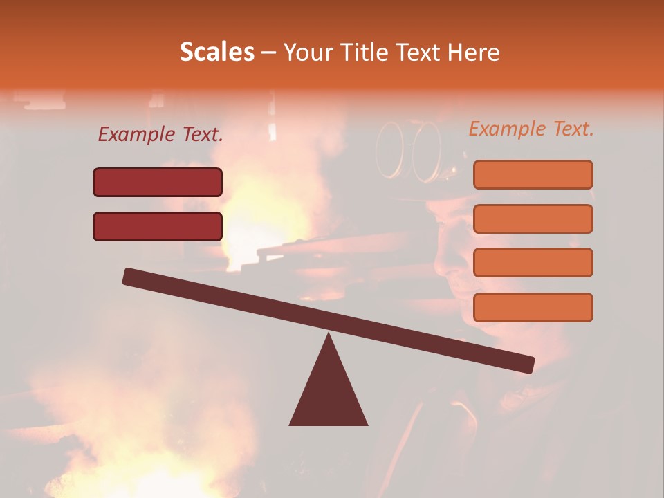A Man Wearing A Hard Hat And Goggles In A Factory PowerPoint Template