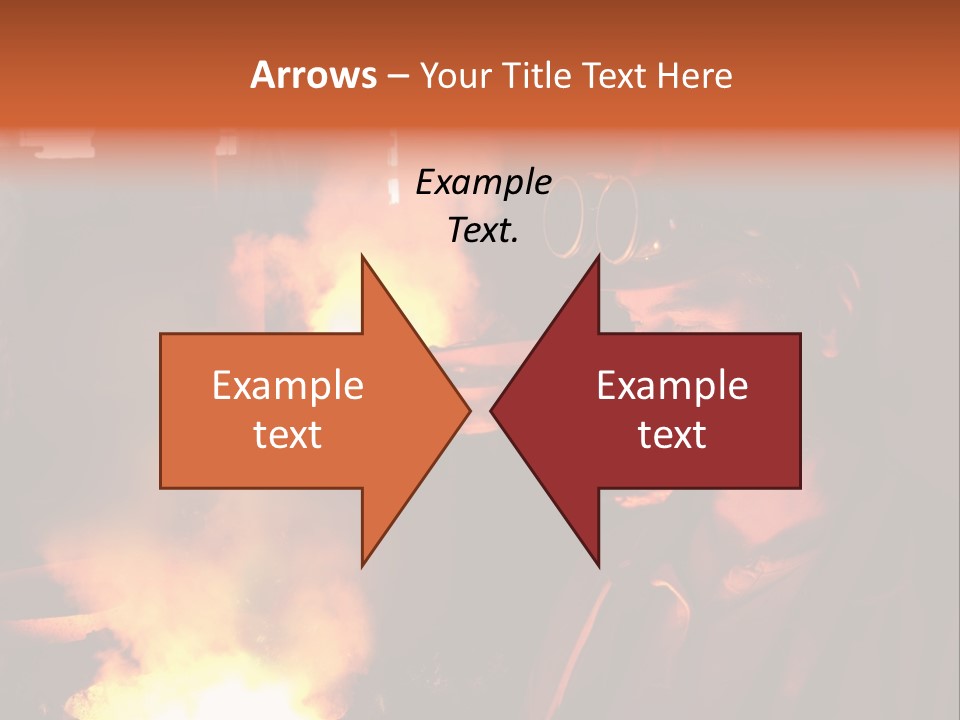 A Man Wearing A Hard Hat And Goggles In A Factory PowerPoint Template