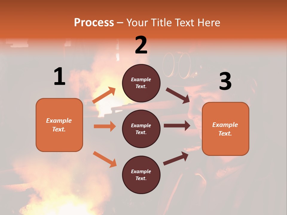 A Man Wearing A Hard Hat And Goggles In A Factory PowerPoint Template