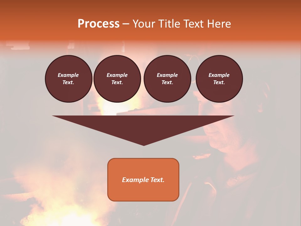 A Man Wearing A Hard Hat And Goggles In A Factory PowerPoint Template