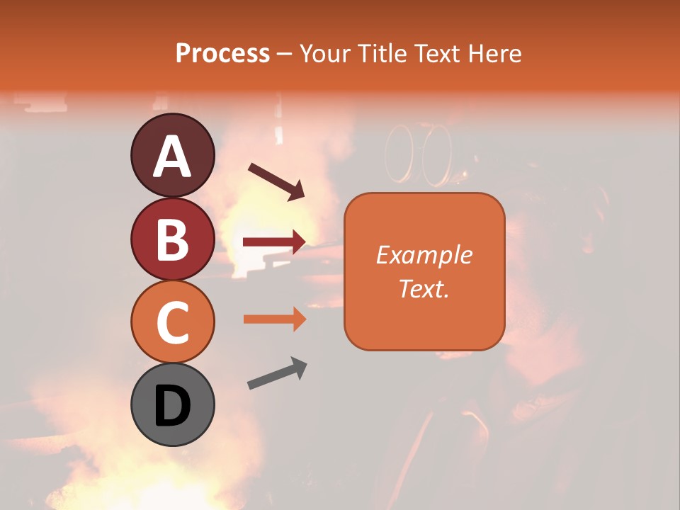 A Man Wearing A Hard Hat And Goggles In A Factory PowerPoint Template
