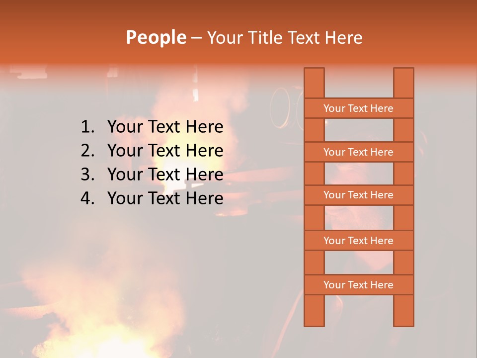 A Man Wearing A Hard Hat And Goggles In A Factory PowerPoint Template