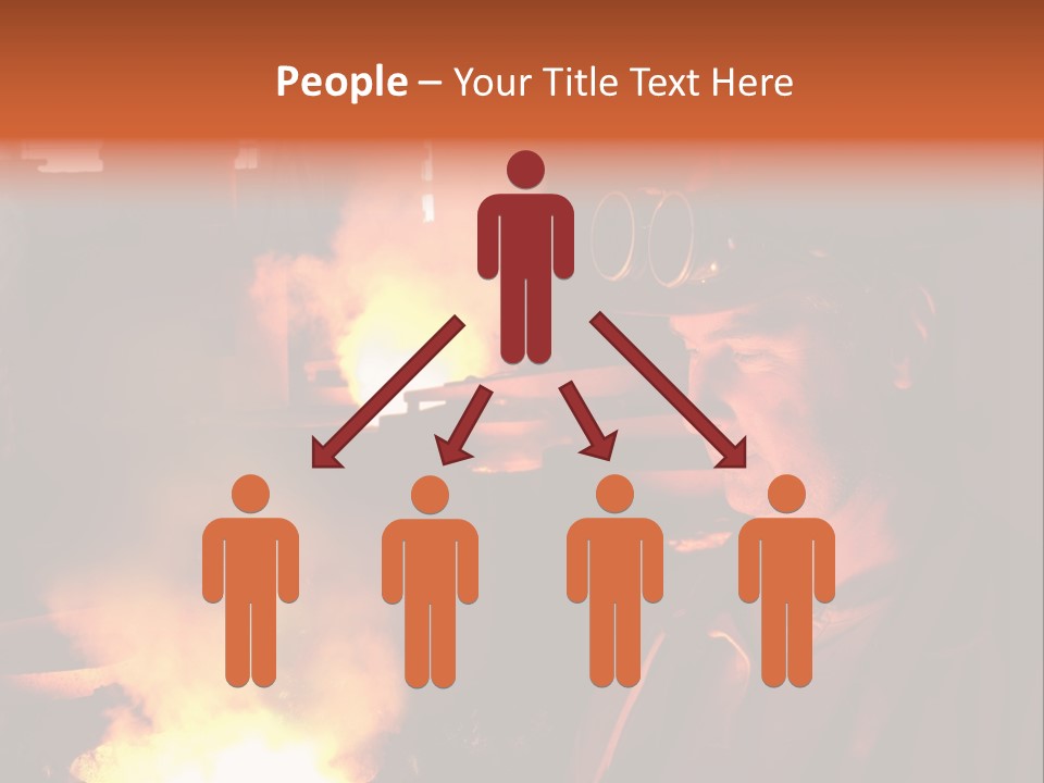 A Man Wearing A Hard Hat And Goggles In A Factory PowerPoint Template