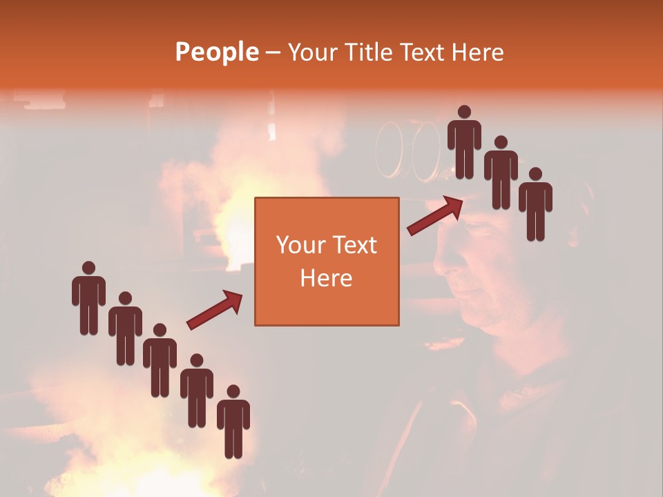 A Man Wearing A Hard Hat And Goggles In A Factory PowerPoint Template