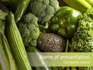 Food Green Pepper PowerPoint Template
