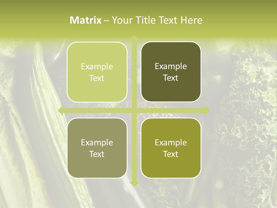 Food Green Pepper PowerPoint Template