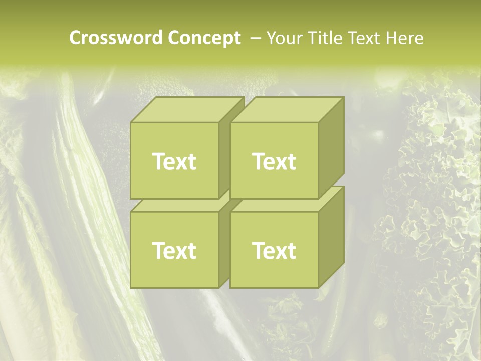 Food Green Pepper PowerPoint Template