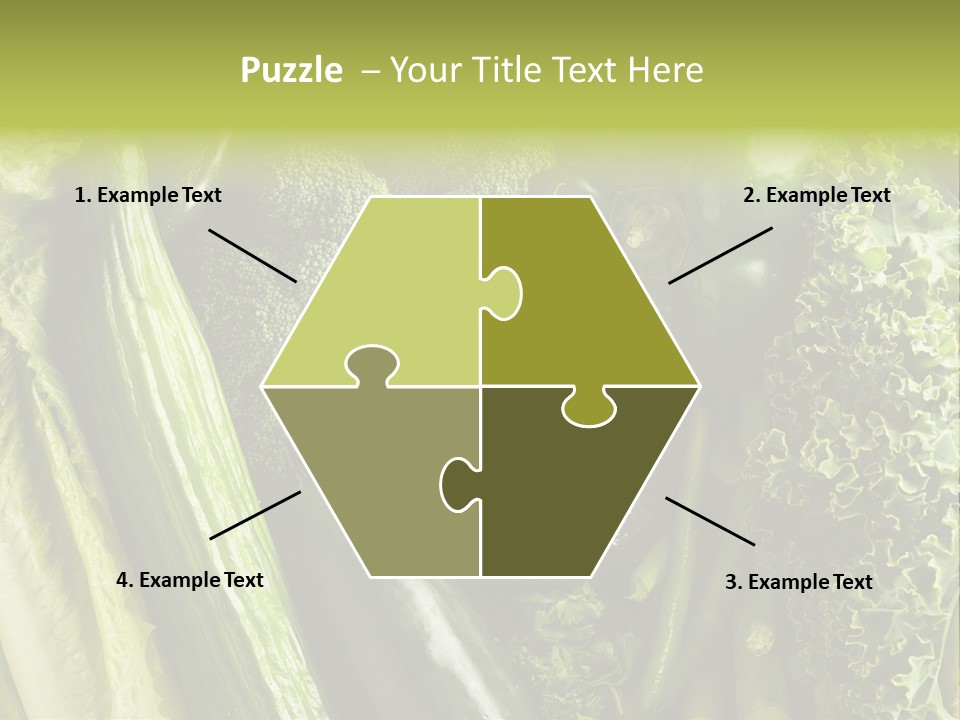 Food Green Pepper PowerPoint Template