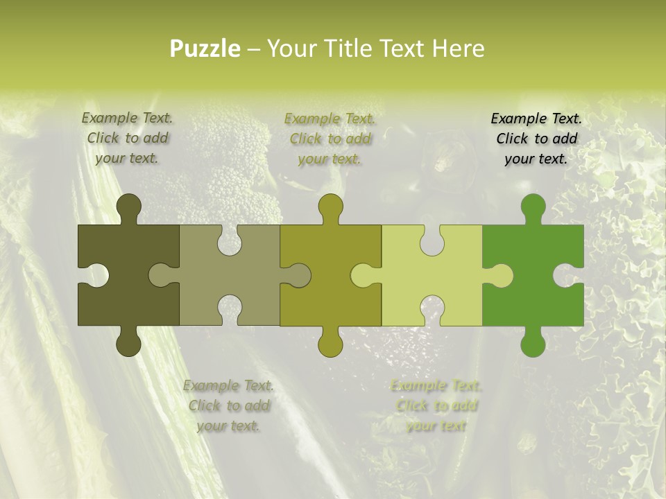 Food Green Pepper PowerPoint Template