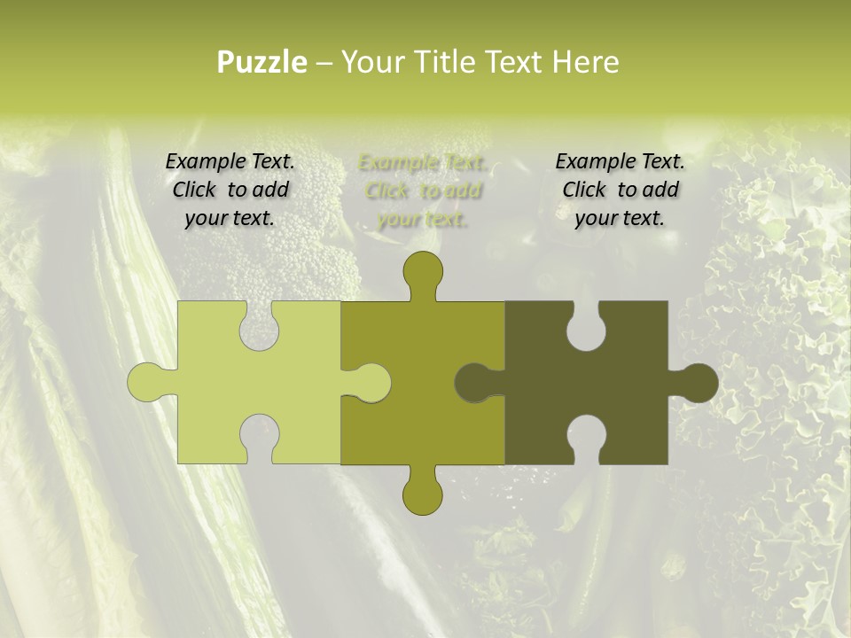 Food Green Pepper PowerPoint Template