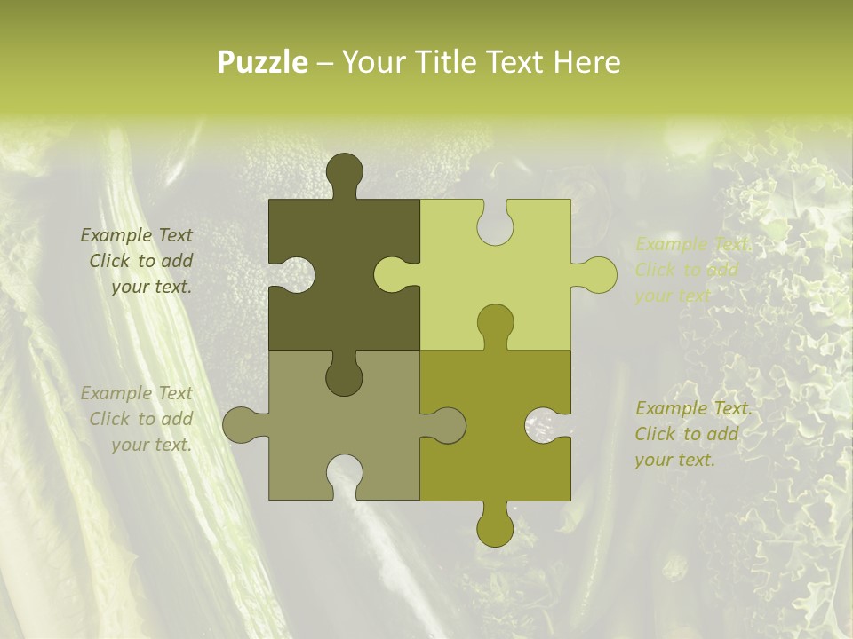 Food Green Pepper PowerPoint Template