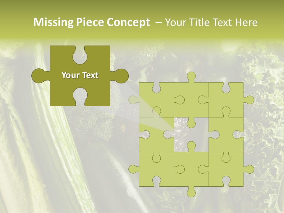 Food Green Pepper PowerPoint Template