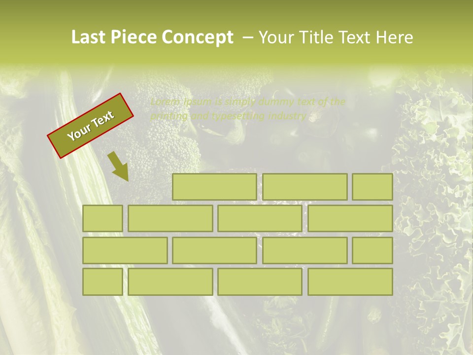 Food Green Pepper PowerPoint Template