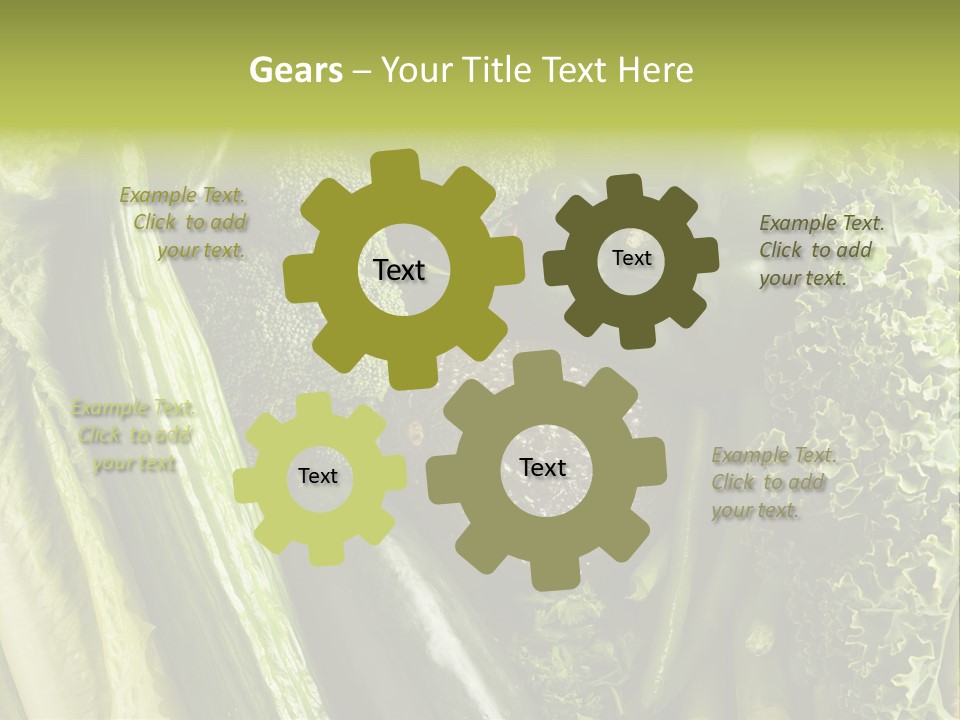 Food Green Pepper PowerPoint Template