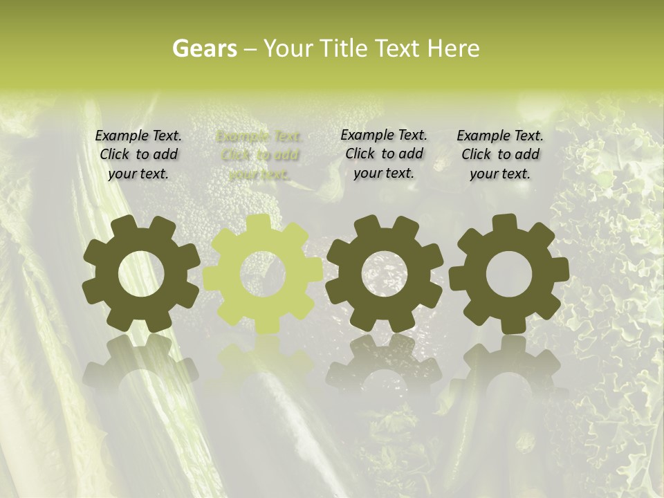 Food Green Pepper PowerPoint Template