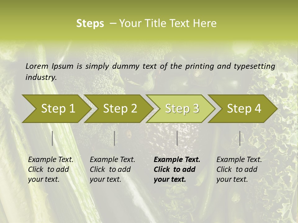 Food Green Pepper PowerPoint Template