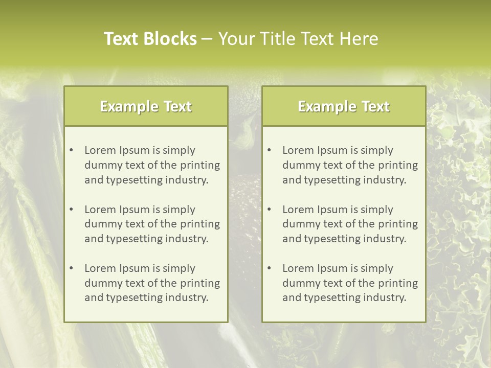 Food Green Pepper PowerPoint Template