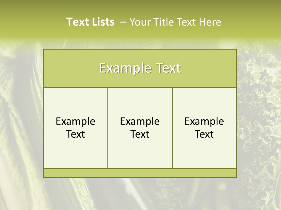 Food Green Pepper PowerPoint Template