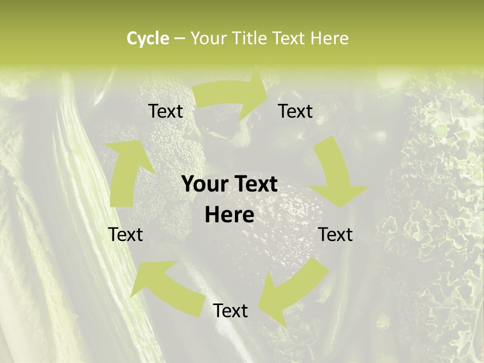 Food Green Pepper PowerPoint Template