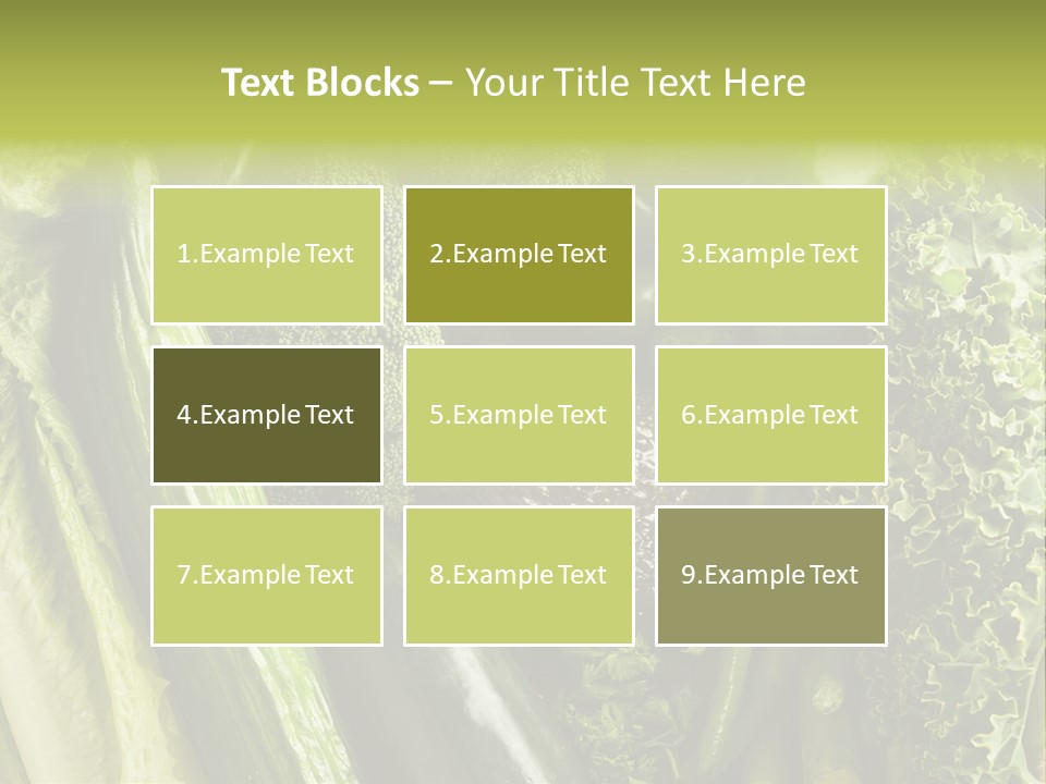 Food Green Pepper PowerPoint Template