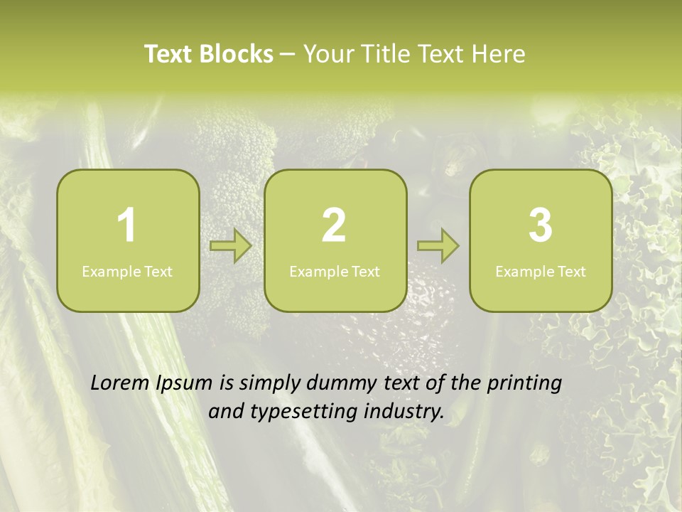 Food Green Pepper PowerPoint Template