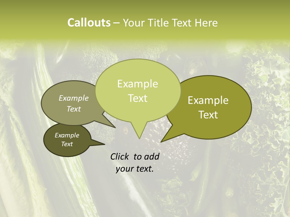 Food Green Pepper PowerPoint Template