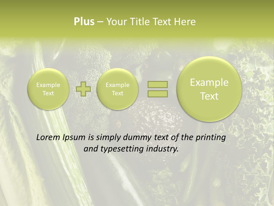 Food Green Pepper PowerPoint Template