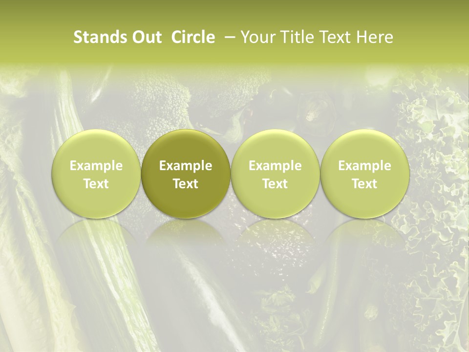 Food Green Pepper PowerPoint Template