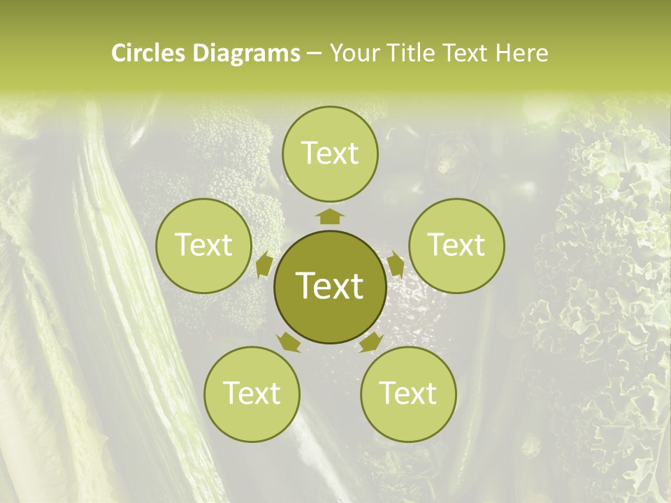 Food Green Pepper PowerPoint Template