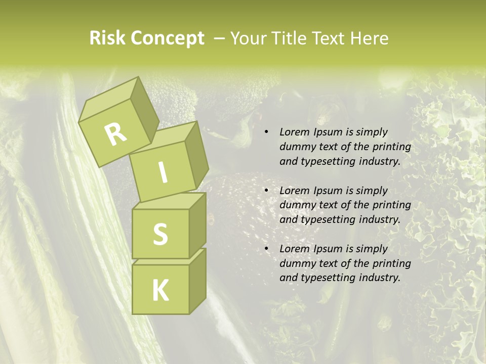 Food Green Pepper PowerPoint Template