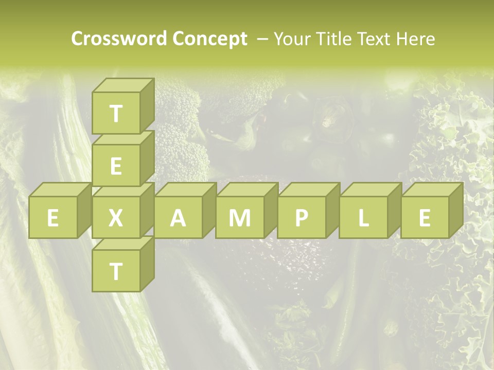 Food Green Pepper PowerPoint Template