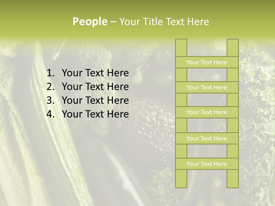 Food Green Pepper PowerPoint Template