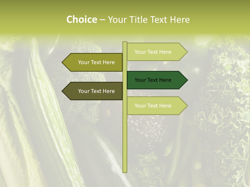Food Green Pepper PowerPoint Template
