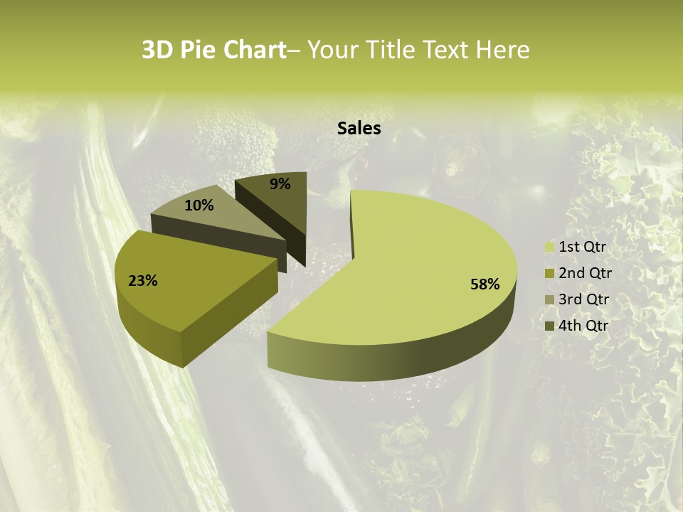 Food Green Pepper PowerPoint Template