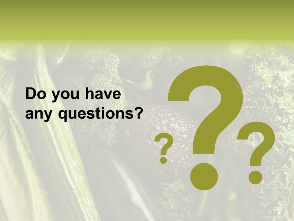 Food Green Pepper PowerPoint Template