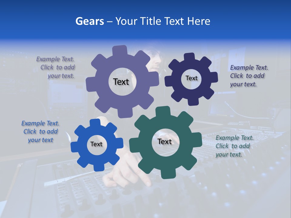 Working Post Production White PowerPoint Template