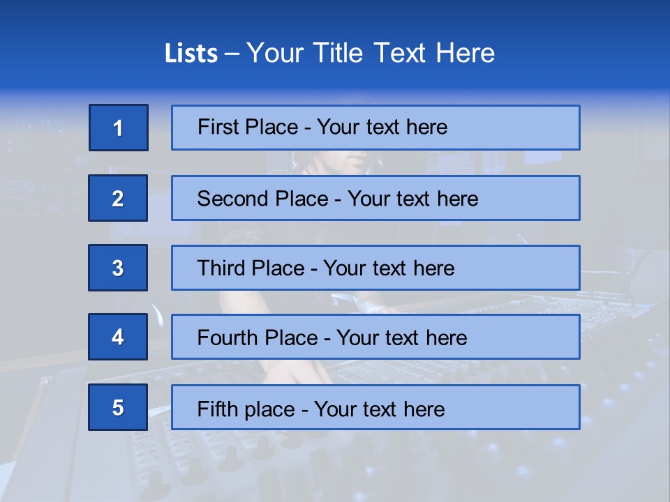 Working Post Production White PowerPoint Template