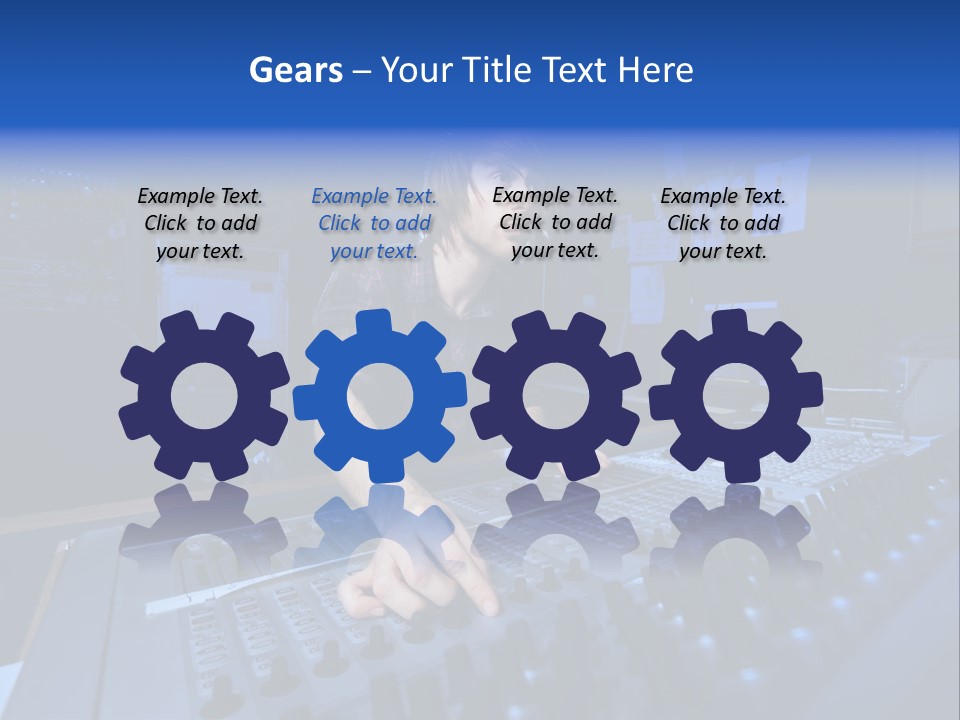 Working Post Production White PowerPoint Template