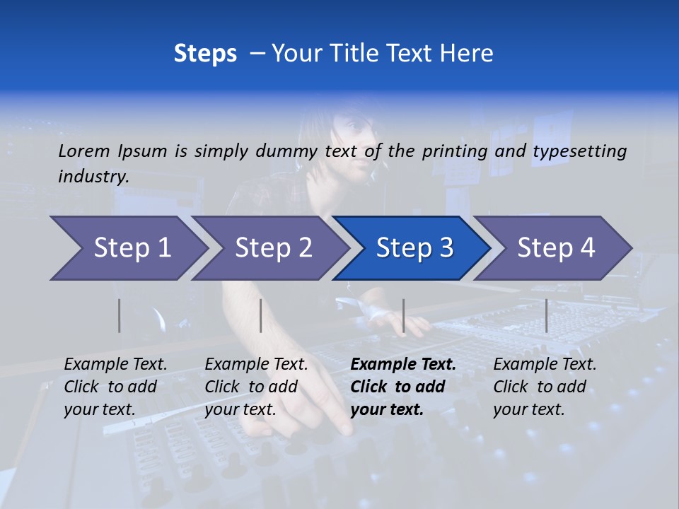 Working Post Production White PowerPoint Template