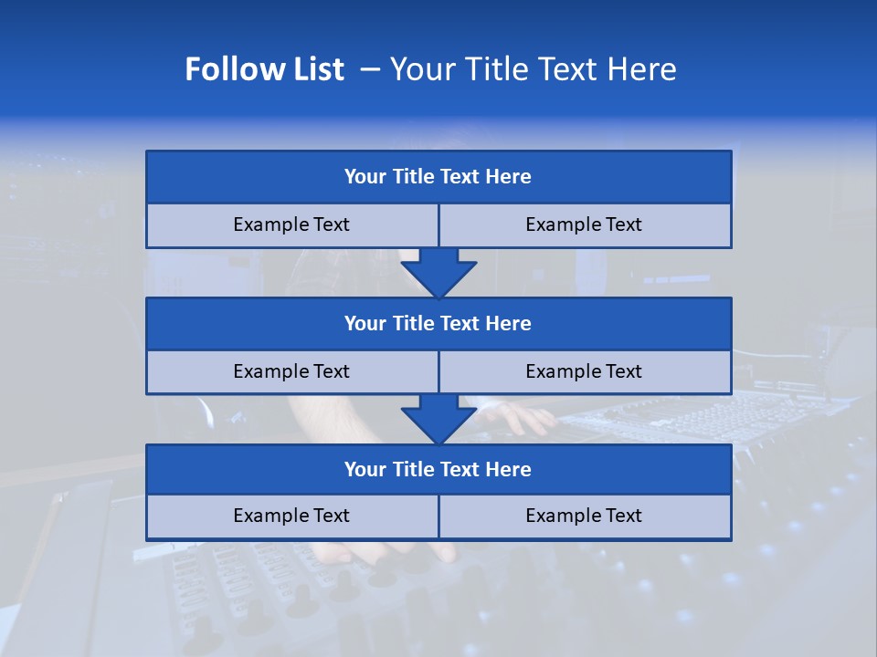 Working Post Production White PowerPoint Template